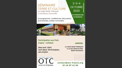 Séminaire Organisation Terre et Culture octobre 2026